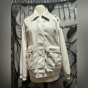 Levi's faux leather bonber jacket M